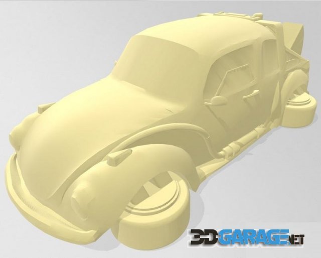 3D-Print Model – Back to the Future VW Beetle