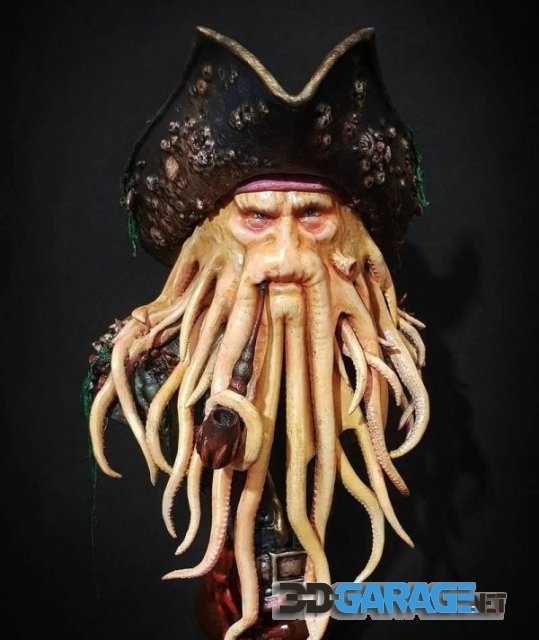 3D-Print Model – Davy Jones Bust