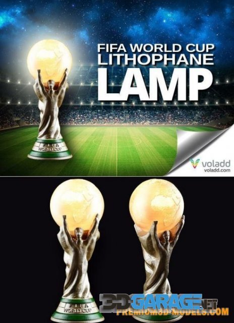 3D-Print Model – FIFA World Cup Lithophane Lamp