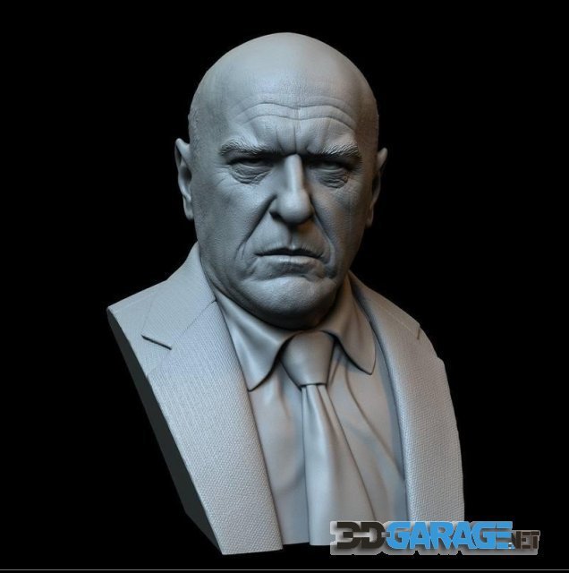 3D-Print Model – Hank Schrader Bust from Breaking Bad