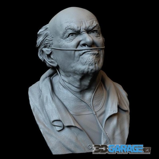 3D-Print Model – Hector Salamanca from Breaking Bad Bust