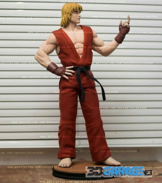 3D-Print Model – Ken Street Fighter