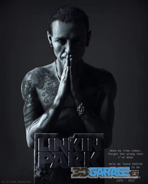 3D-Print Model – Linkin Park – Chester Bennington