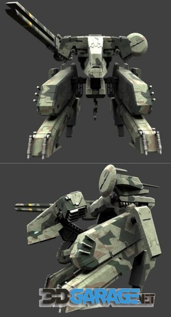 3D-Print Model – Metal Gear REX