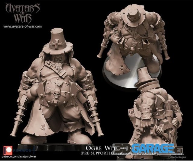 3D-Print Model – Ogre Witchhunter