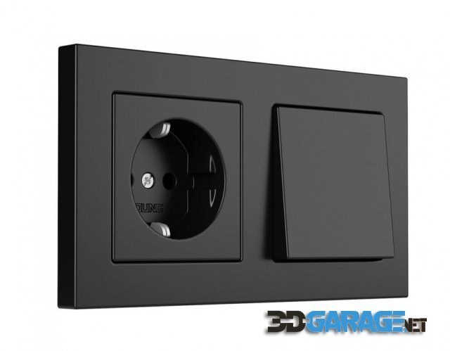 3D-Model – A 550 Switches and Socket by Jung