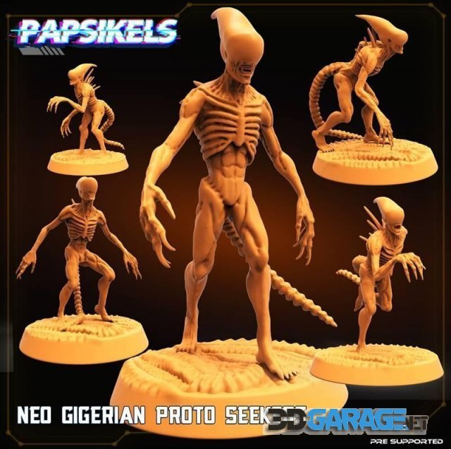 3d-Print Model – Aliens Papsikels solo models