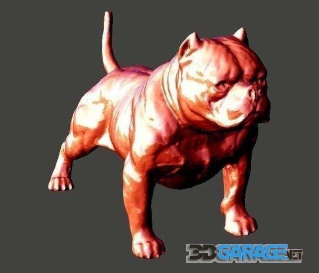 3d-Print Model – American Bully Dog