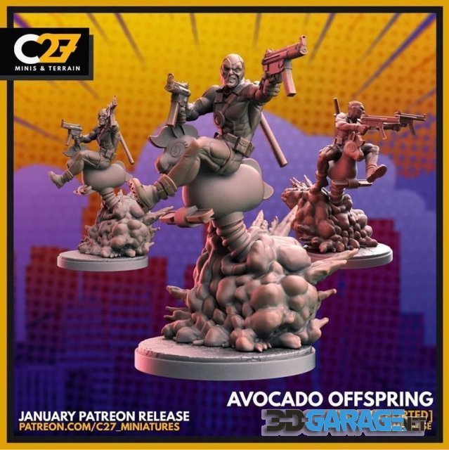 3d-Print Model – Avocado Offspring