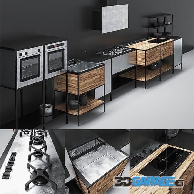 3d-model – BARAZZA KITCHEN 01