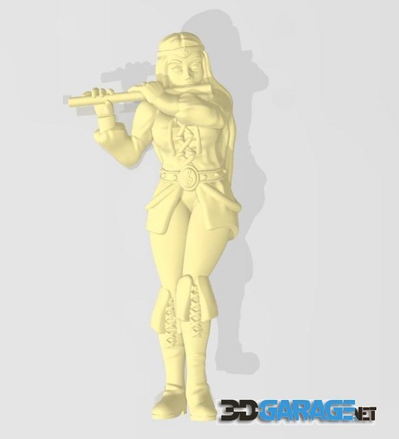 3d-Print Model – Bard with flute