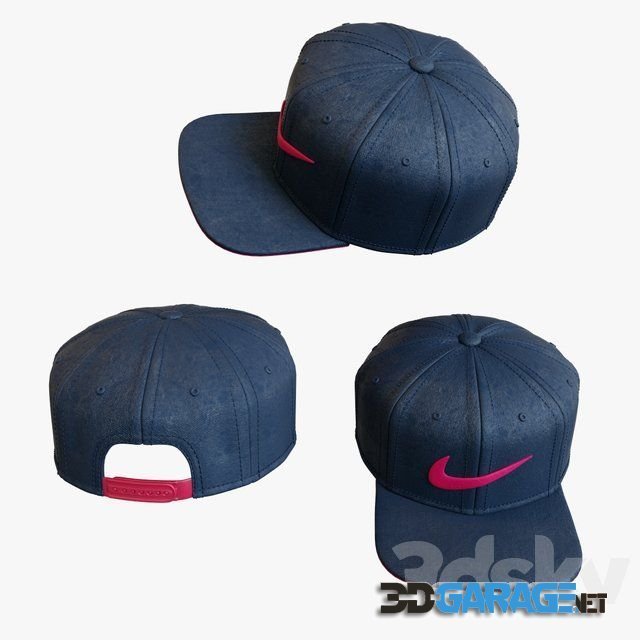3d-model – Baseball cap NEKE SWOOSH PRO - BLUE