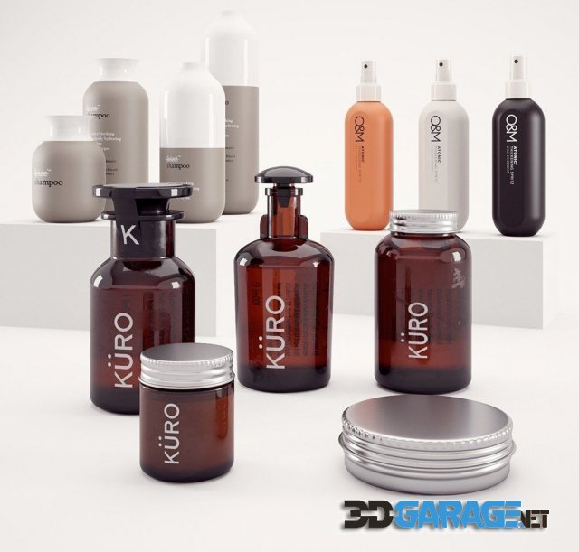 3d-model – Bathroom bottles