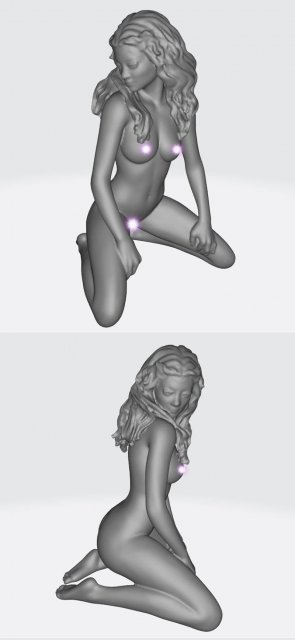 3d-Print Model – Beautiful girl Temptation