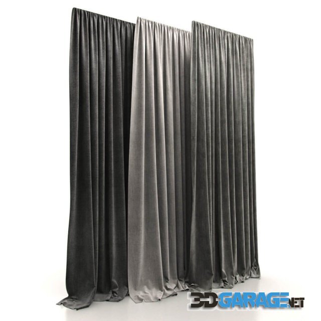 3d-model – Blind 01 curtain