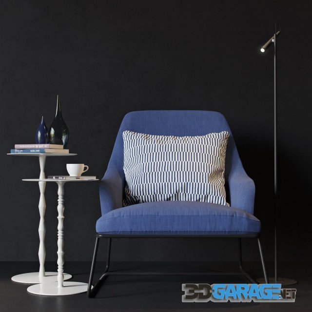 3d-model – Bonaldo Blazer armchair