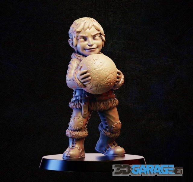 3d-Print Model – Boy with a snowball