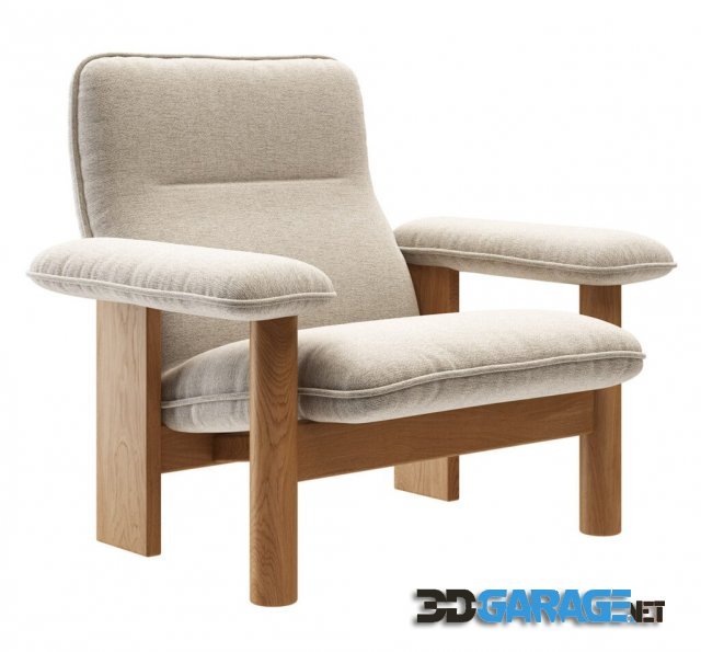 3D-Model – Brasilia Lounge Chair by Menu