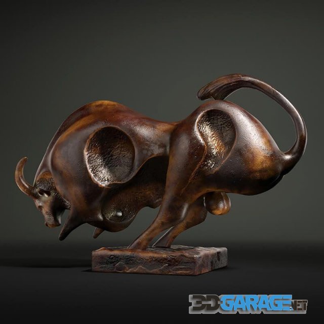 3d-model  Bull sculpture