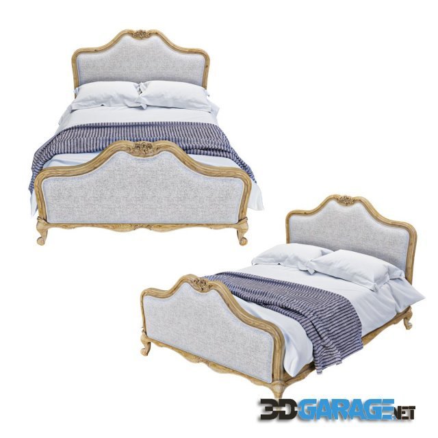 3d-model – Chic king size bed
