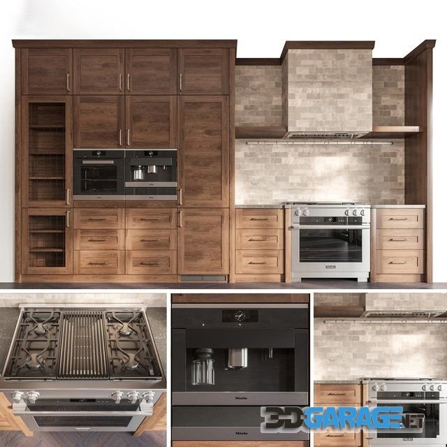 3d-model – Classic Kitchen set 03
