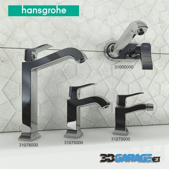 3d-model – Collection of mixers Metris Classic by Hansgrohe. Part 1