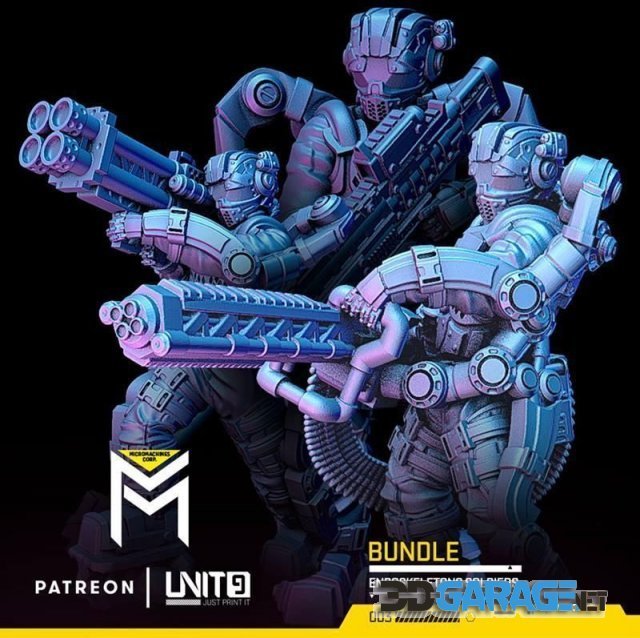 3d-Print Model – Cyberpunk – Endoskeleton soldiers Bundle