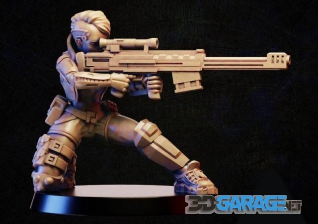 3d-Print Model – Cyberpunk sniper