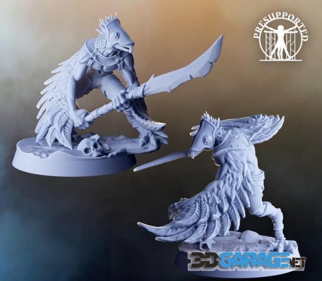 3d-Print Model – Featherfolk Fighters
