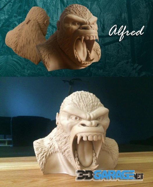 3D-Print Model – Gorilla Piggy Bank