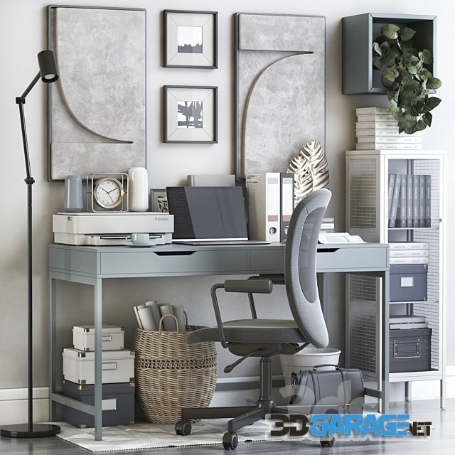 3d-model – IKEA Office Workplace 124