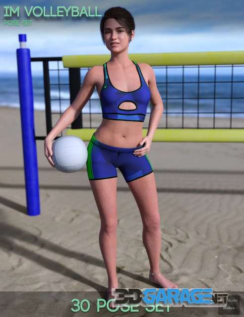 Daz3D – IM Volleyball Poses for Genesis 8 Female