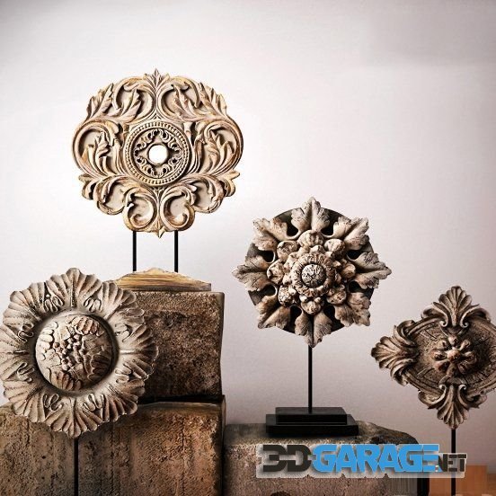 3d-model – Isaciaga decorative set