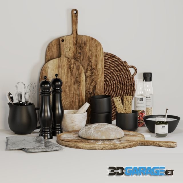 3d-model – Kitchen Decor Set