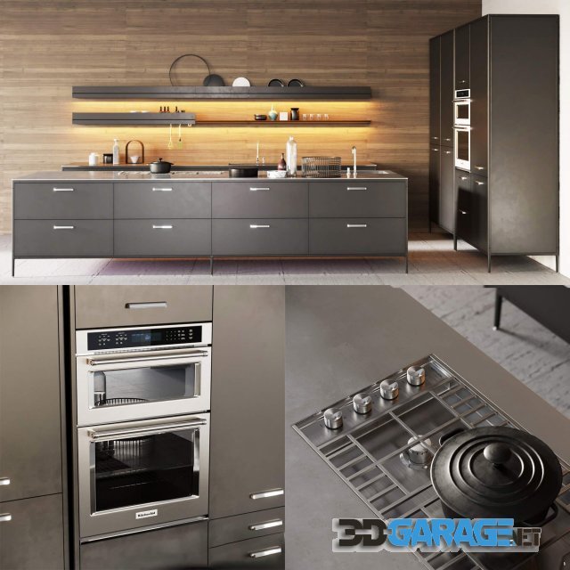 3d-model – Kitchen Set Cesar Unit 3