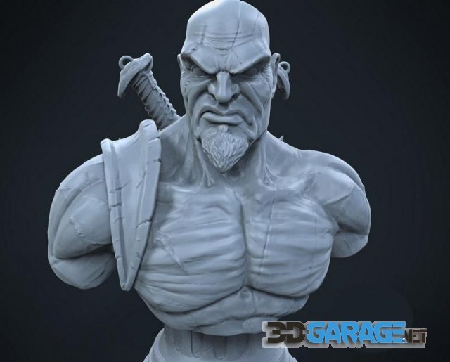 3d-Print Model – Kratos Bust