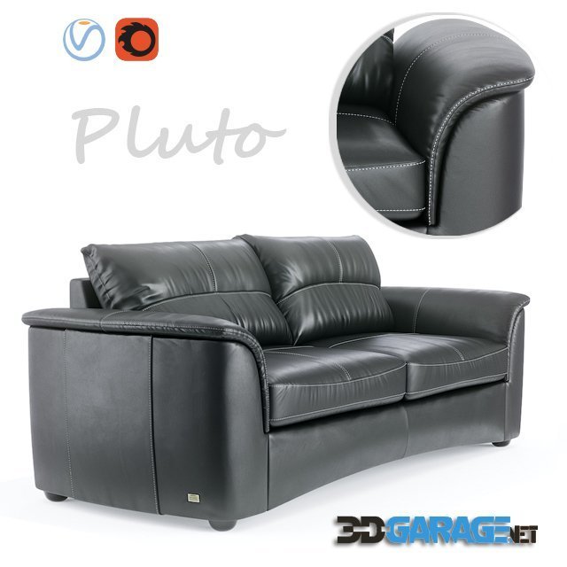 3d-model – Leather Sofa Pluto
