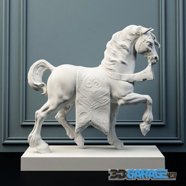 3d-model – Lladro sculpture palace horse