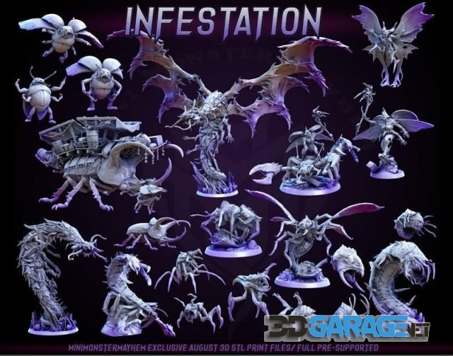 3d-Print Model – Mini Monster Mayhem – Infestation