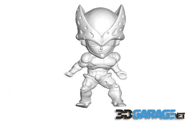 3d-Print Model – Miniature Collectible Figure Dragon Ball Z DBZ Cell JRS
