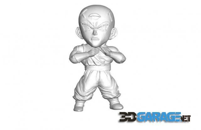 3d-Print Model – Miniature Collectible Figure Dragon Ball Z DBZ Ten Shin Han