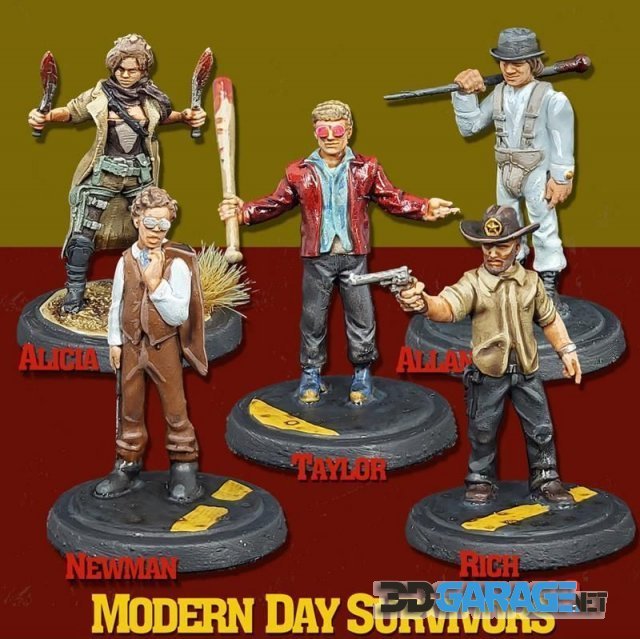 3d-Print Model – Modern Day Survivors Series 10