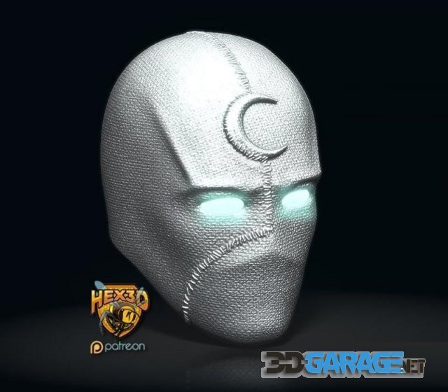 3d-Print Model – Moon Knight Mask v1-2