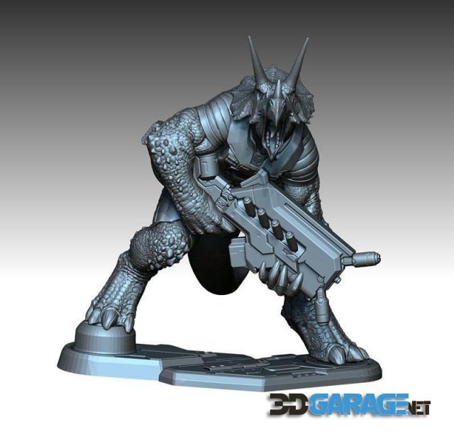 3d-Print Model – Mozar the Triceraton