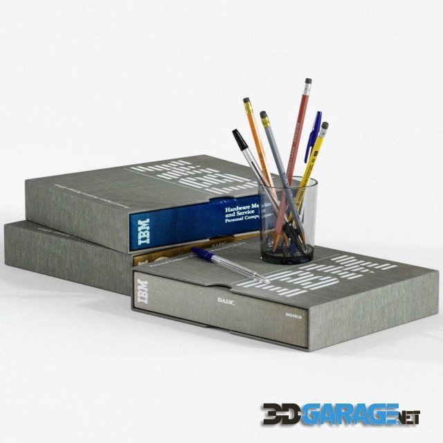 3d-model – Pencils and pens