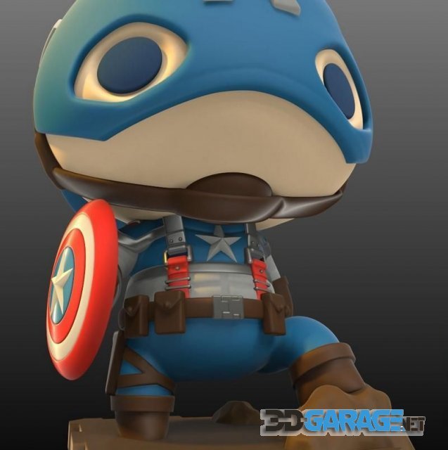 3d-Print Model – PlaKit Captain America