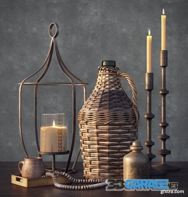 3d-model – PotteryBarn decoration set