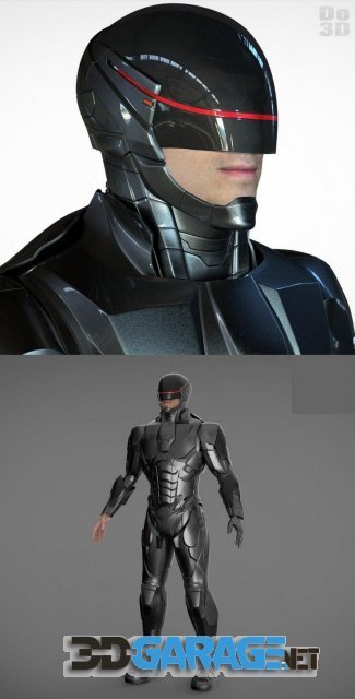 3d-Print Model – RoboCop 2014 Black Suit