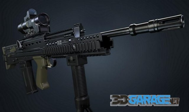 3d-model – SA80 L85 A2 Rifle PBR