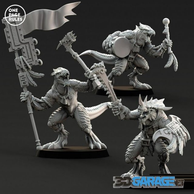 3d-Print Model – Saurian Warriors
